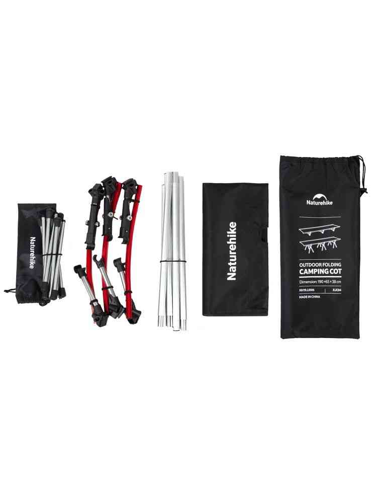 Раскладушка туристическая XJC04, черная - 6