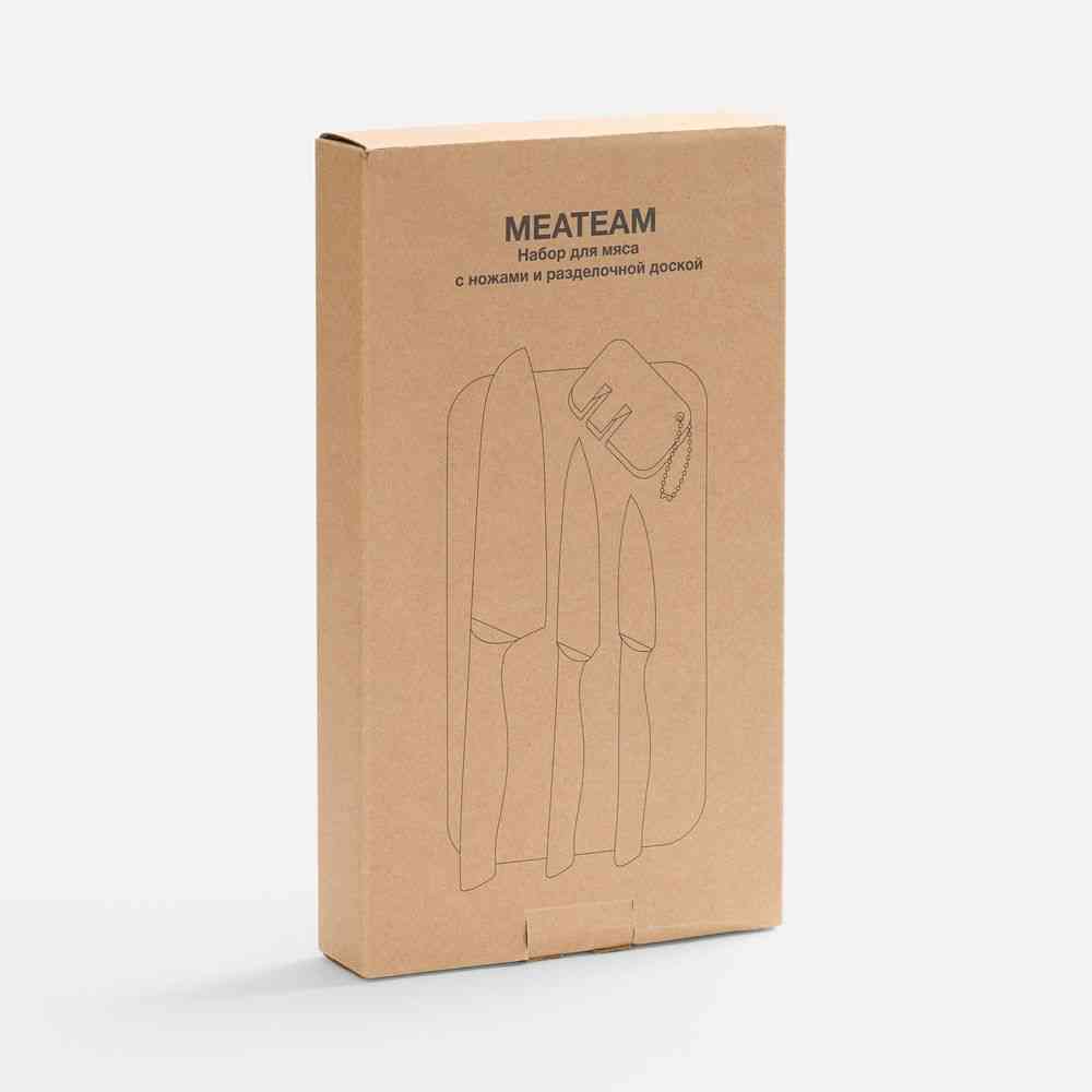 Набор для мяса Meateam с ножами и разделочной доской - 6