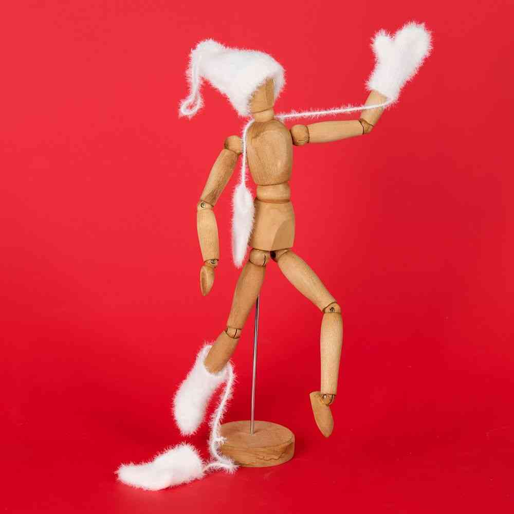 Подвеска на елку &laquo;Вьюжка&raquo;, носочки, белая - 6