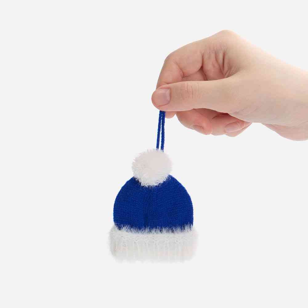 Подвеска на елку «Вьюжка», шапочка, синяя - 2