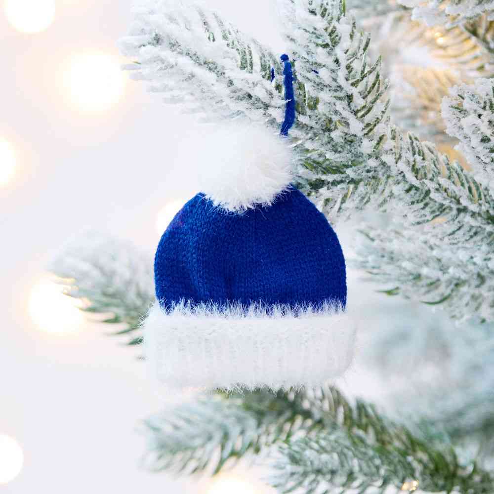 Подвеска на елку «Вьюжка», шапочка, синяя - 3