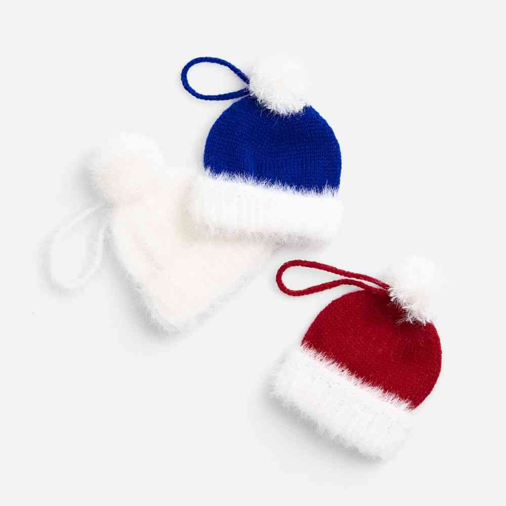 Подвеска на елку &laquo;Вьюжка&raquo;, шапочка, красная - 4