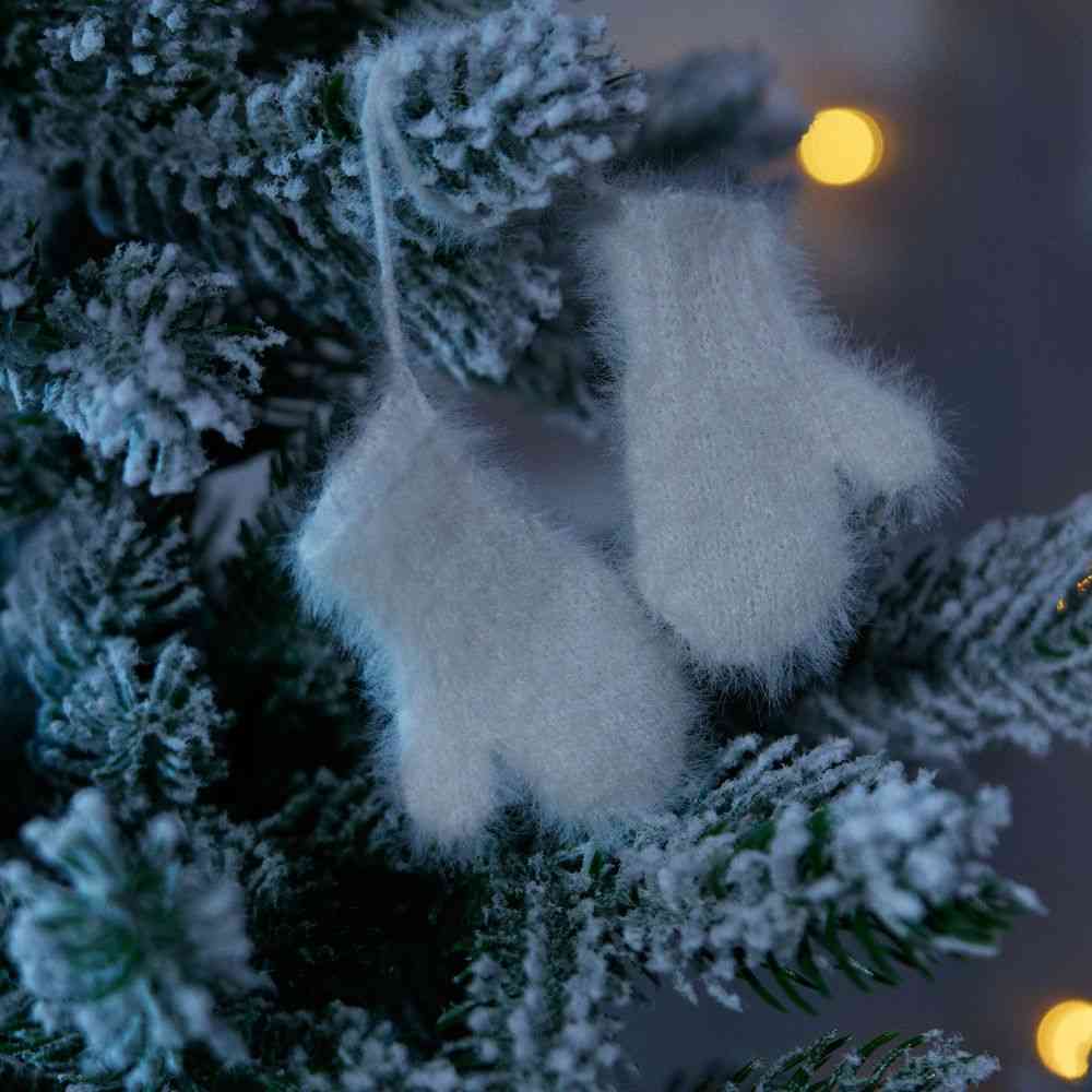 Подвеска на елку &laquo;Вьюжка&raquo;, варежки, белая - 3