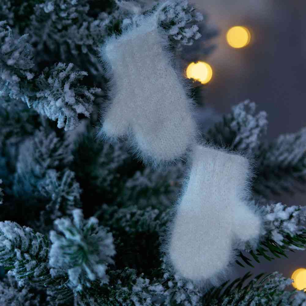 Подвеска на елку &laquo;Вьюжка&raquo;, варежки, белая - 4