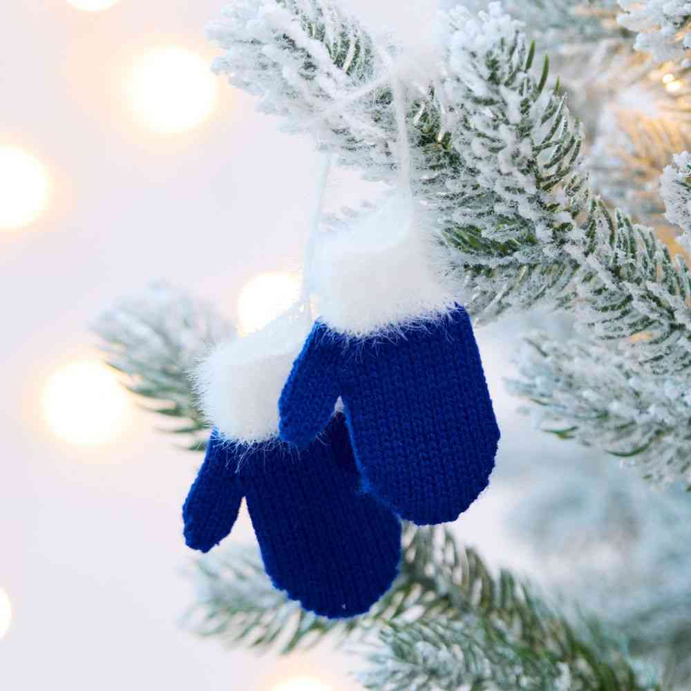 Подвеска на елку &laquo;Вьюжка&raquo;, варежки, синяя - 3