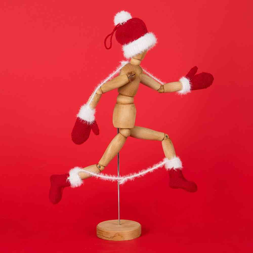 Подвеска на елку «Вьюжка», носочки, красная - 5