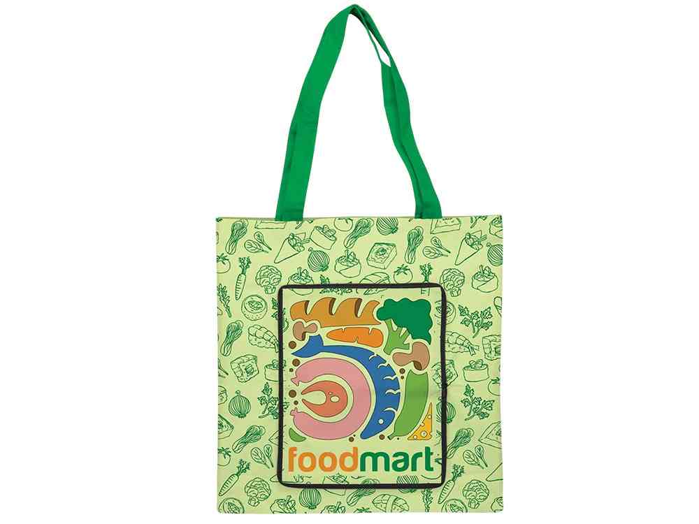 Складная сумка для шопинга с возможностью полноцветной печати - 3