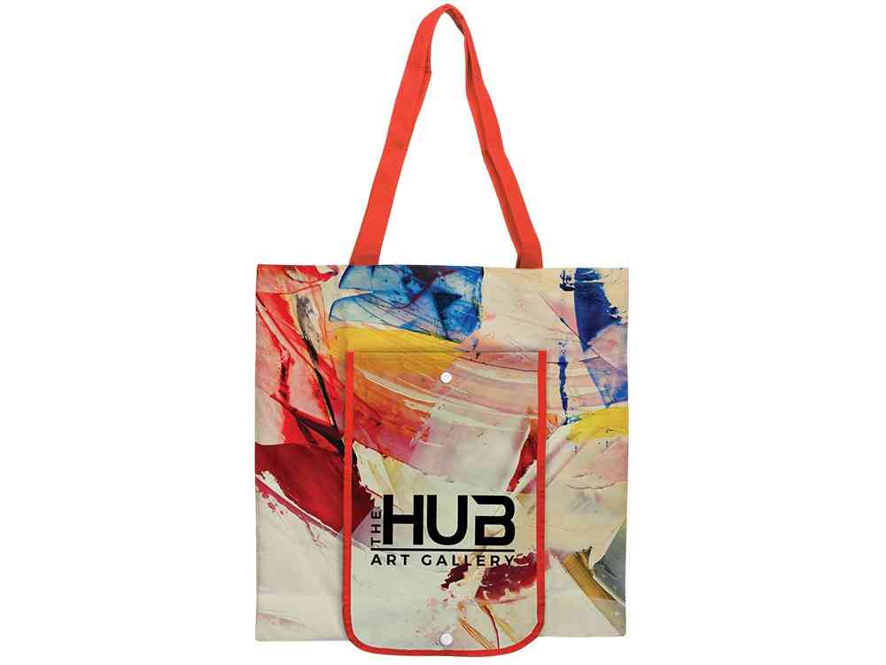 Складная сумка для шопинга с возможностью полноцветной печати - 3