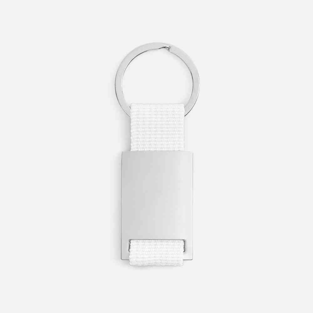 Брелок Inlet с тканевой вставкой, белый - 2