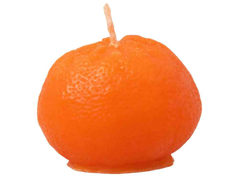 Набор свечей Мандарины в сетке, без аромата - 4