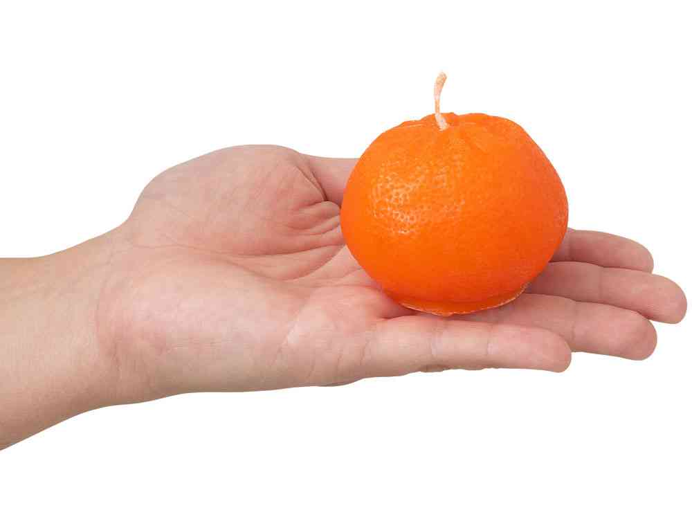 Набор свечей Мандарины в сетке, без аромата - 6