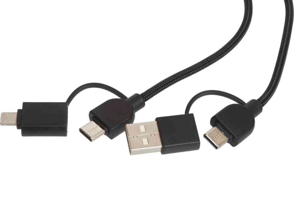 Универсальный зарядный кабель из переработанных ПЭТ и ТПЕ Acalypha, быстрая зарядка 25 Вт - 2