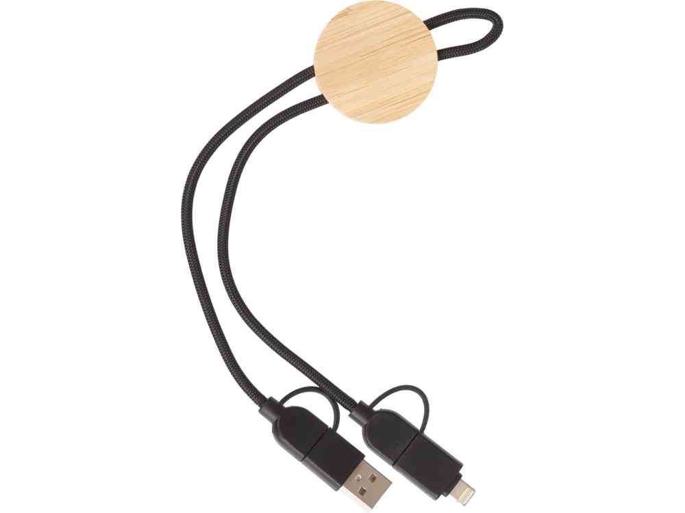 Универсальный зарядный кабель из переработанных ПЭТ и ТПЕ Acalypha, быстрая зарядка 25 Вт - 4