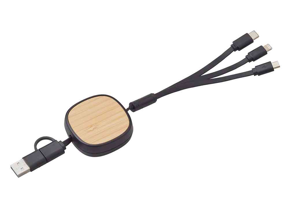 Универсальный кабель с ретрактором 3-в-1 Retrax - 2