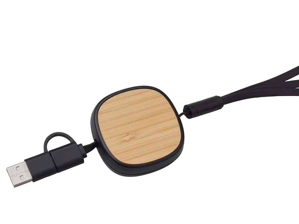 Универсальный кабель с ретрактором 3-в-1 Retrax - 3