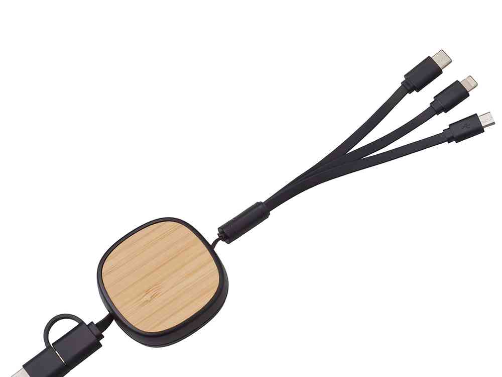 Универсальный кабель с ретрактором 3-в-1 Retrax - 5