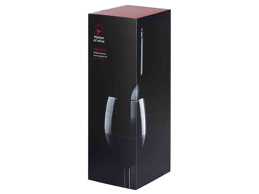 Набор винных аксессуаров 4в1 Savoie с покрытием soft touch - 4