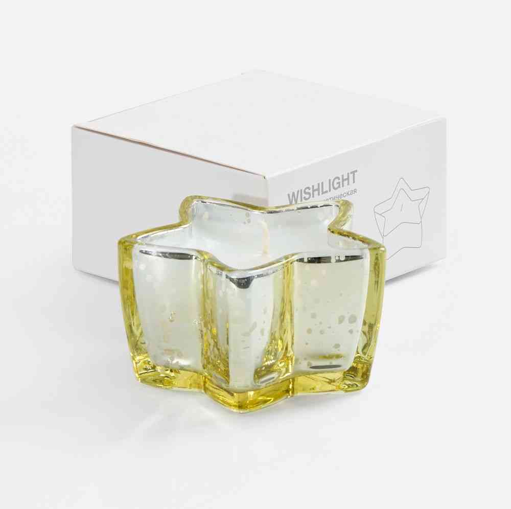 Свеча Wishlight, золотистая - 3