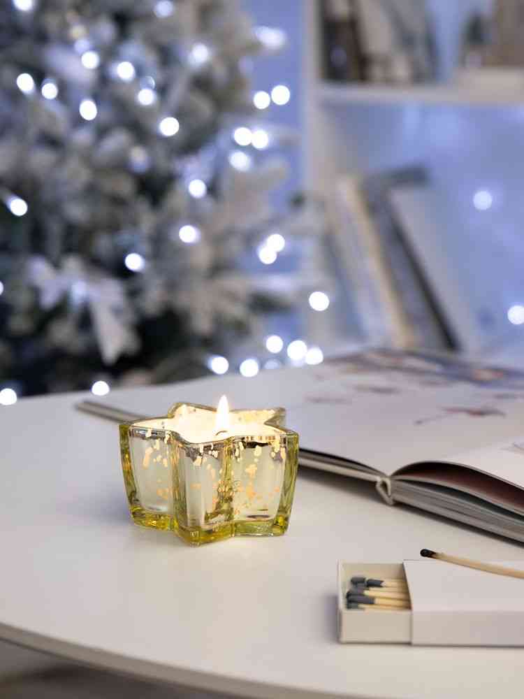 Свеча Wishlight, золотистая - 4