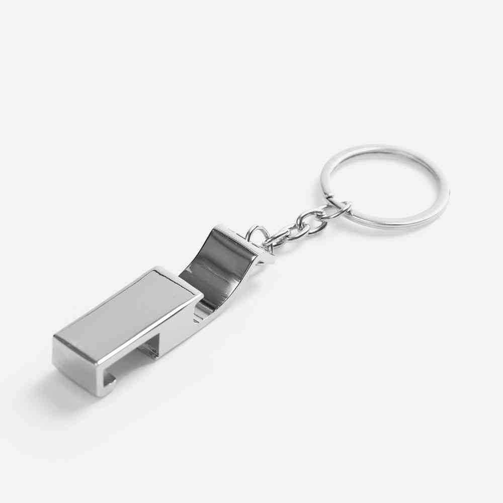 Брелок-подставка с открывалкой Virke, серебристый - 3