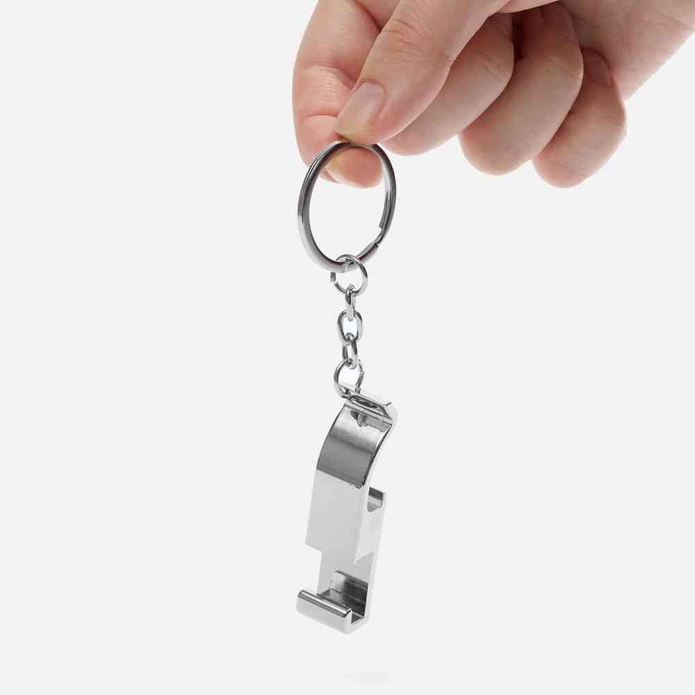 Брелок-подставка с открывалкой Virke, серебристый - 4