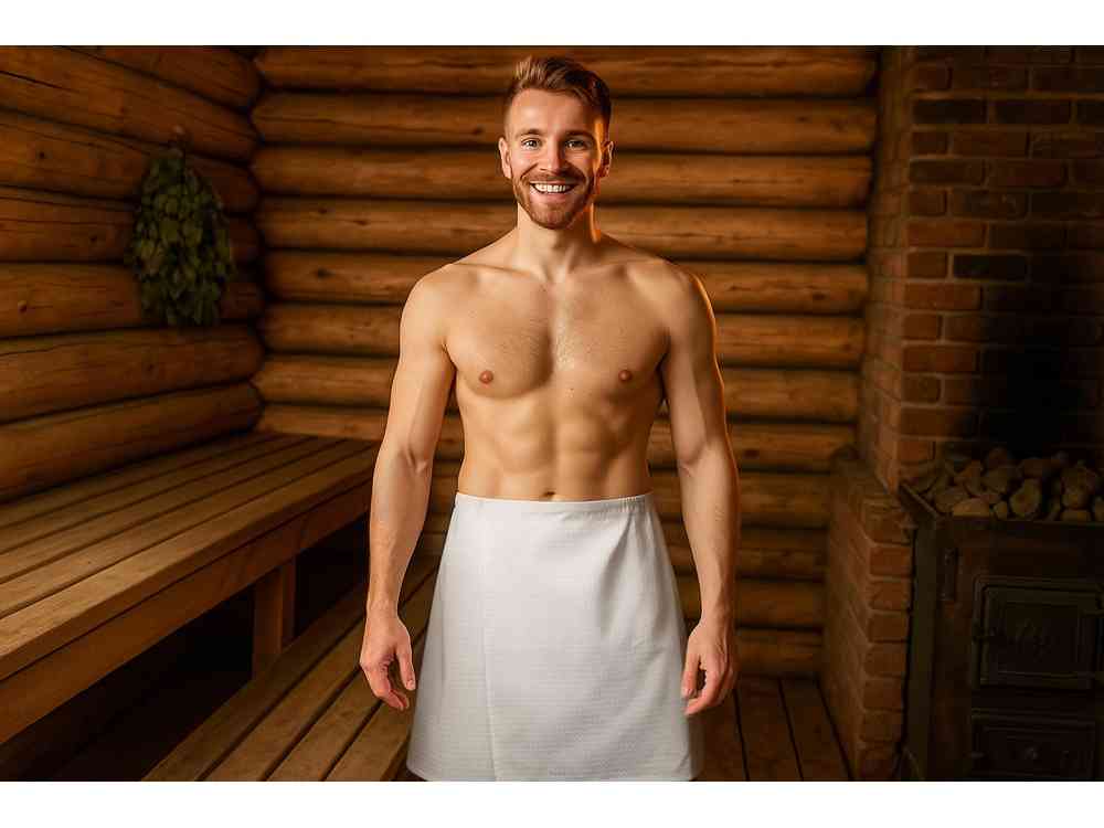 Килт для бани вафельный Tranquil, мужской - 8
