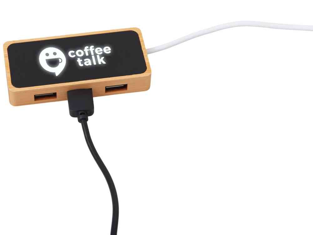 USB хаб с подсветкой лого Reedia S5, 3*USB, 1*Type C - 3