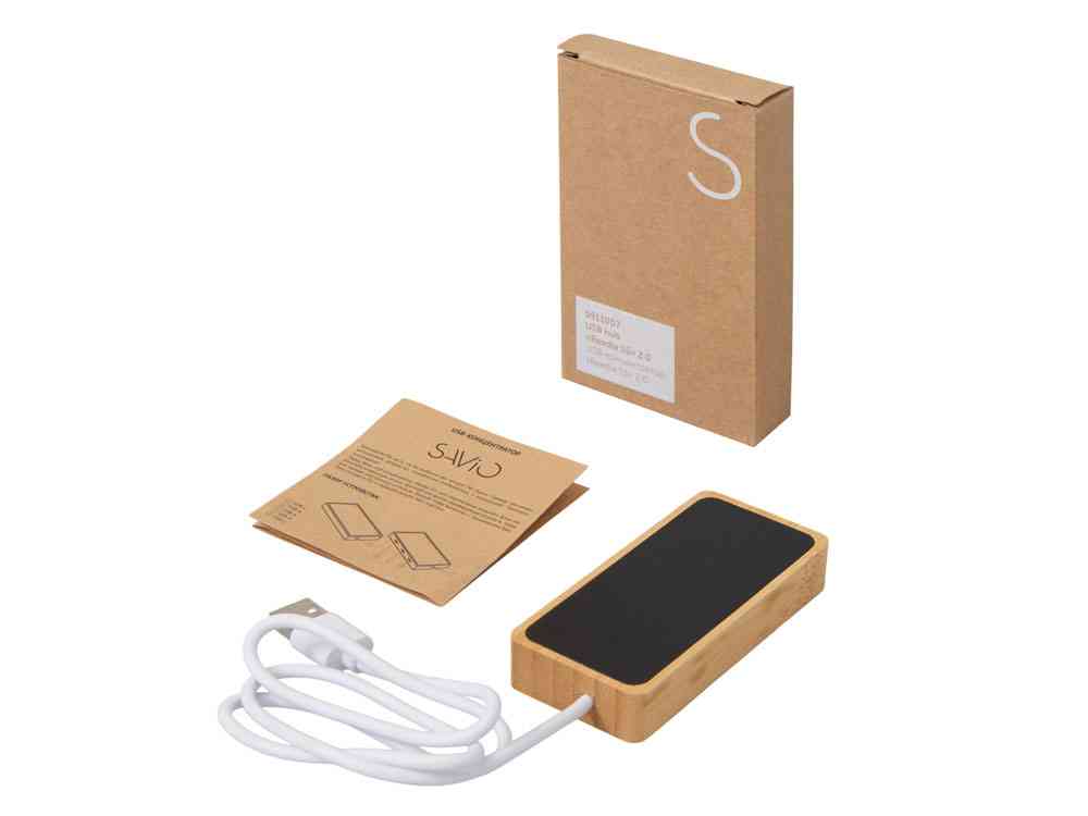 USB хаб с подсветкой лого Reedia S5, 3*USB, 1*Type C - 10