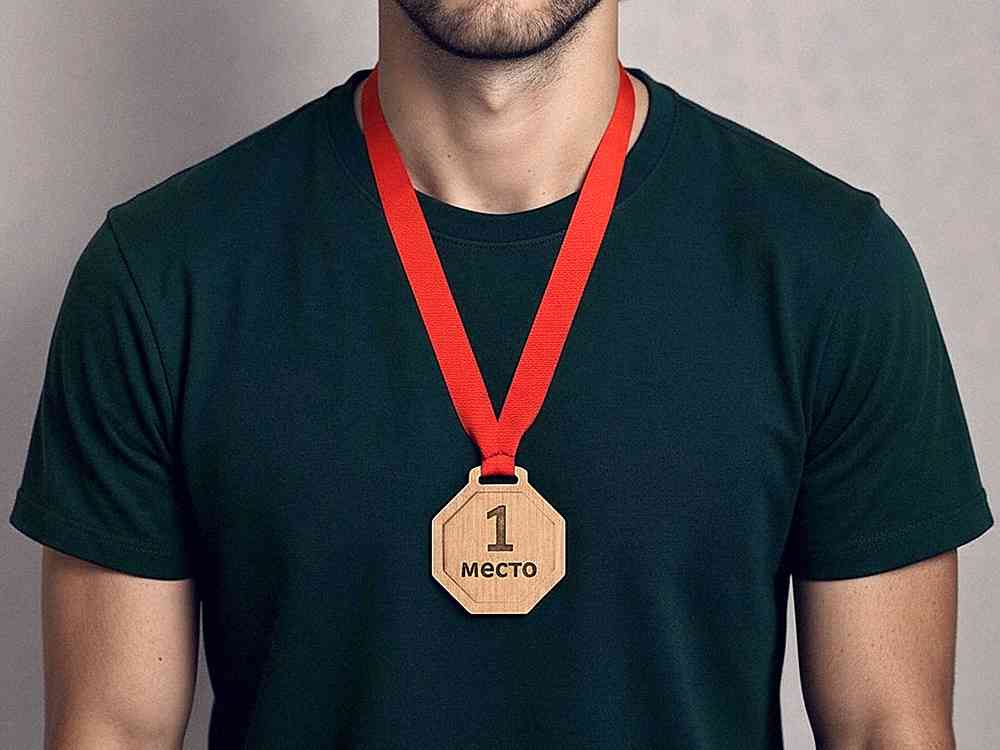 Медаль из бука Octagon - 7