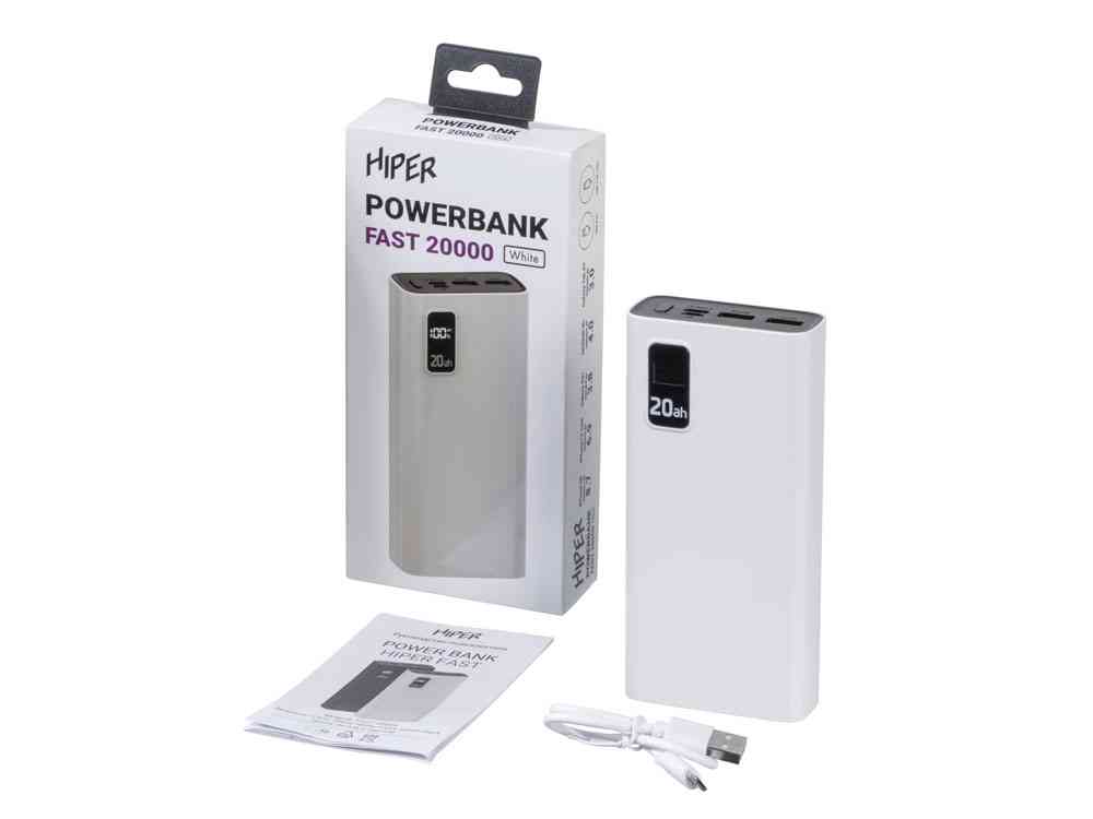 Портативный внешний аккумулятор FAST, 20000 mAh - 8