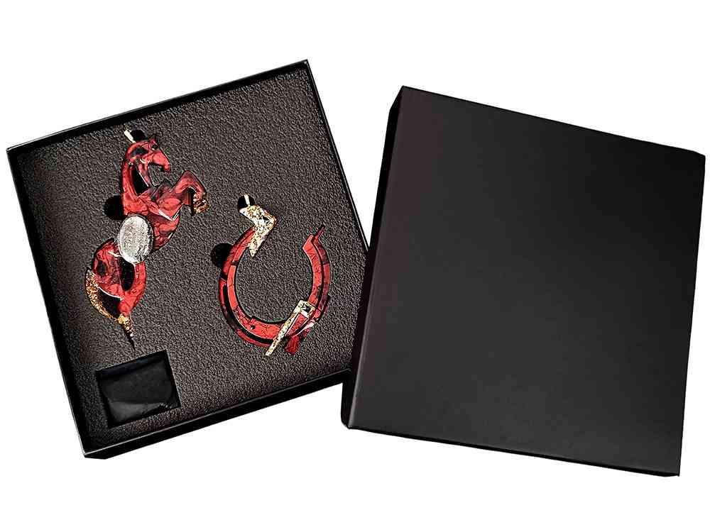 Набор елочных игрушек: Лошадь, Подкова - 2