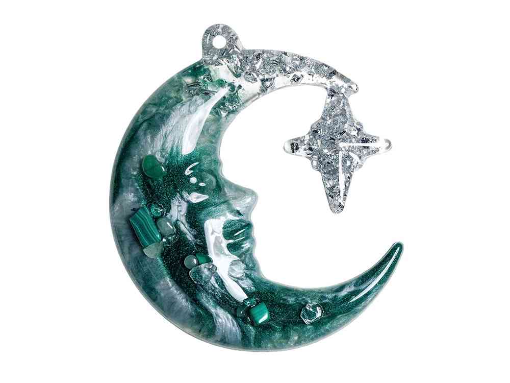 Набор елочных игрушек: Полумесяц, Снежинка - 3