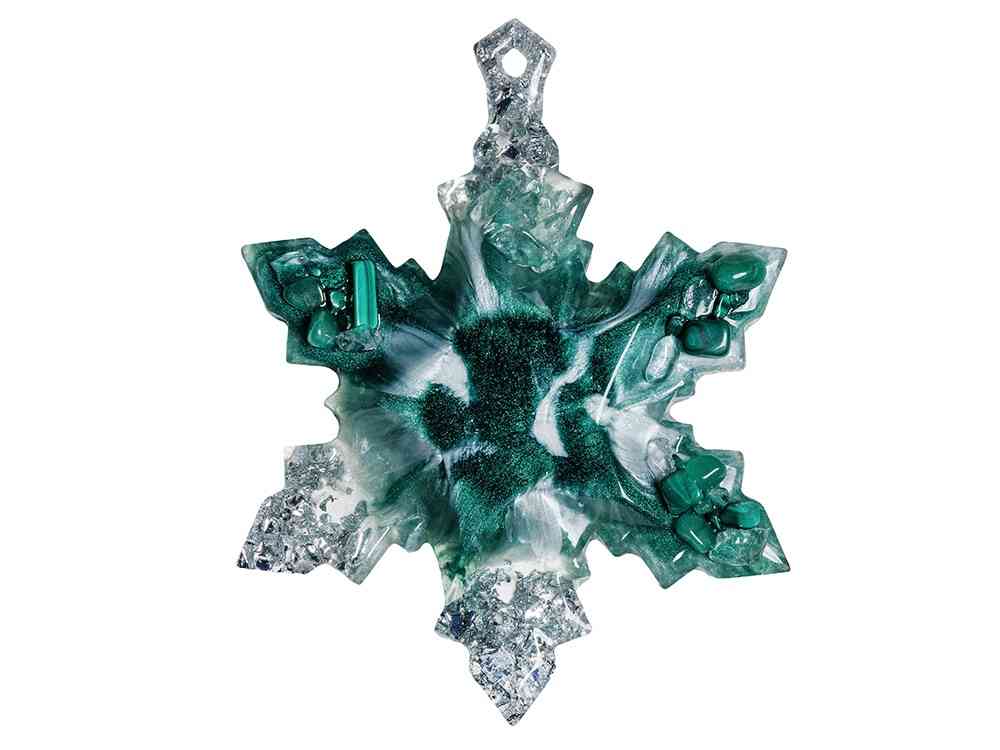 Набор елочных игрушек: Полумесяц, Снежинка - 4