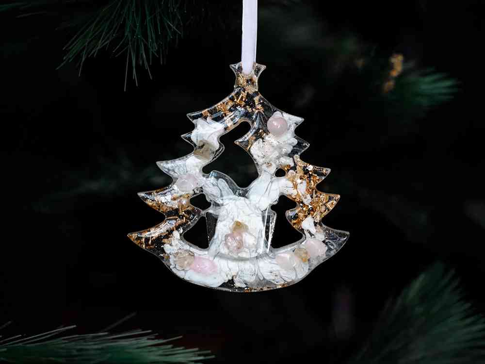 Набор елочных игрушек: Снегирь, Олень, Ель - 9