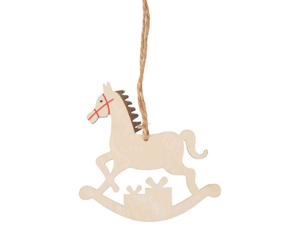 Деревянная подвеска на елку Poni - 4