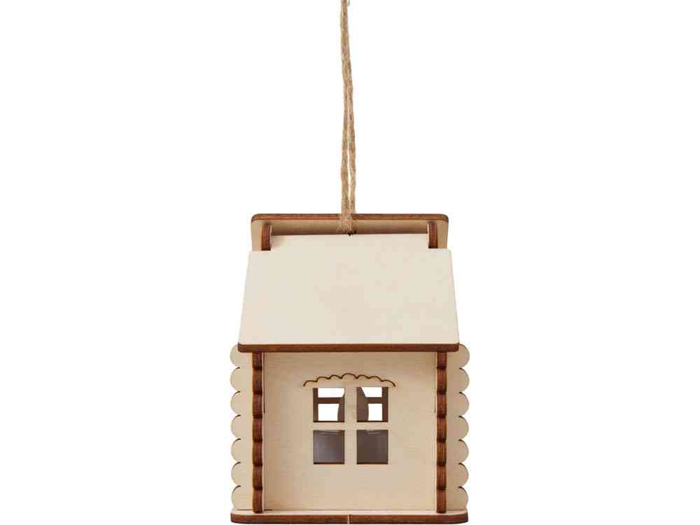 Деревянная подвеска на елку с подсветкой Lumihut - 5