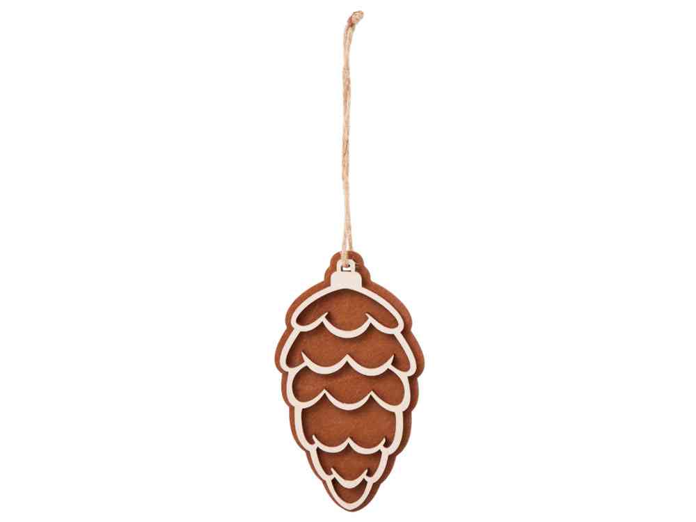 Деревянная подвеска на елку Cedar - 3