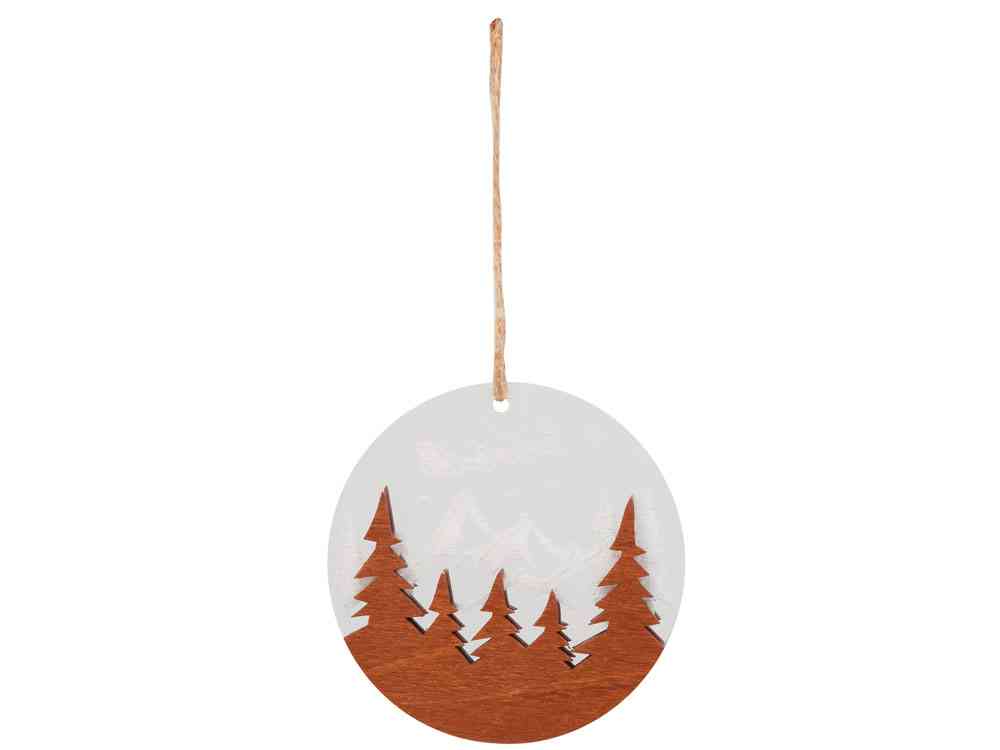 Деревянная подвеска на елку Christmas - 3