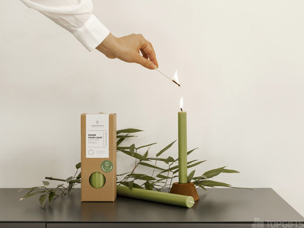 Набор столовых свечей матча - 3