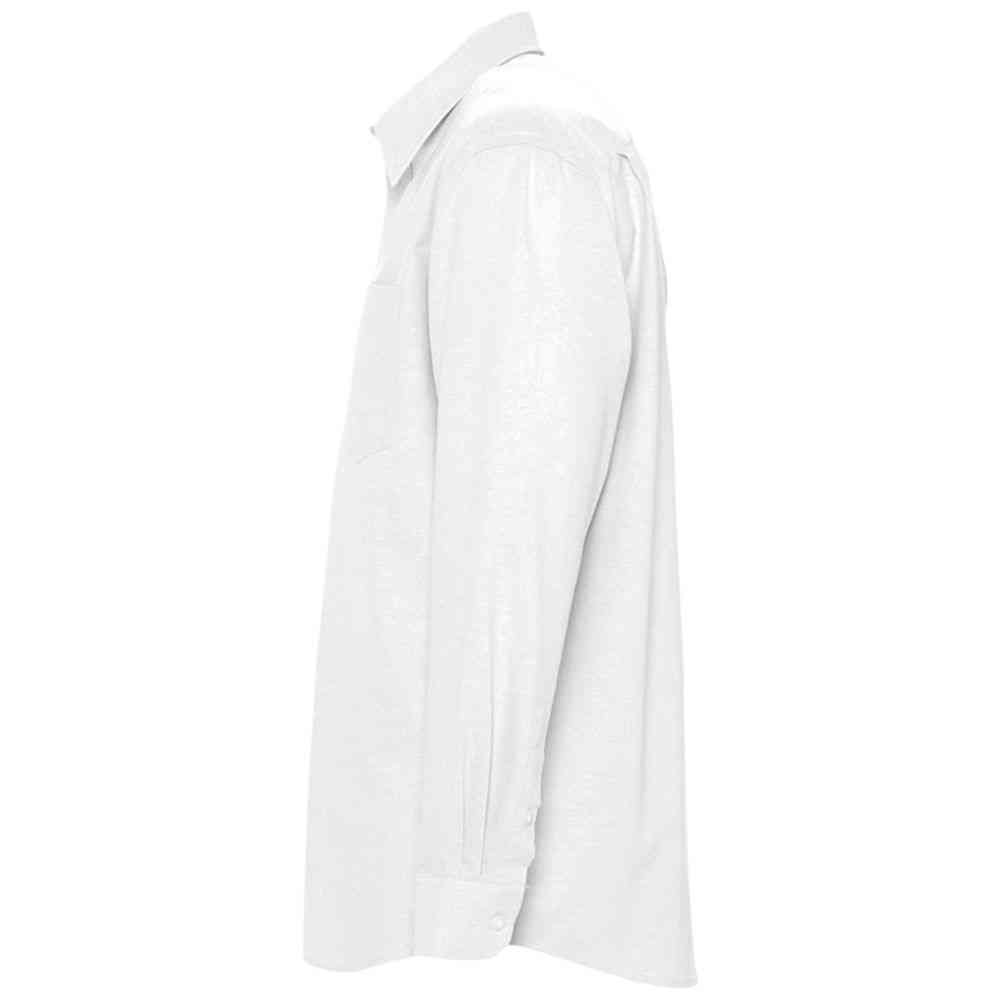 Рубашка мужская с длинным рукавом Boston, белая - 3