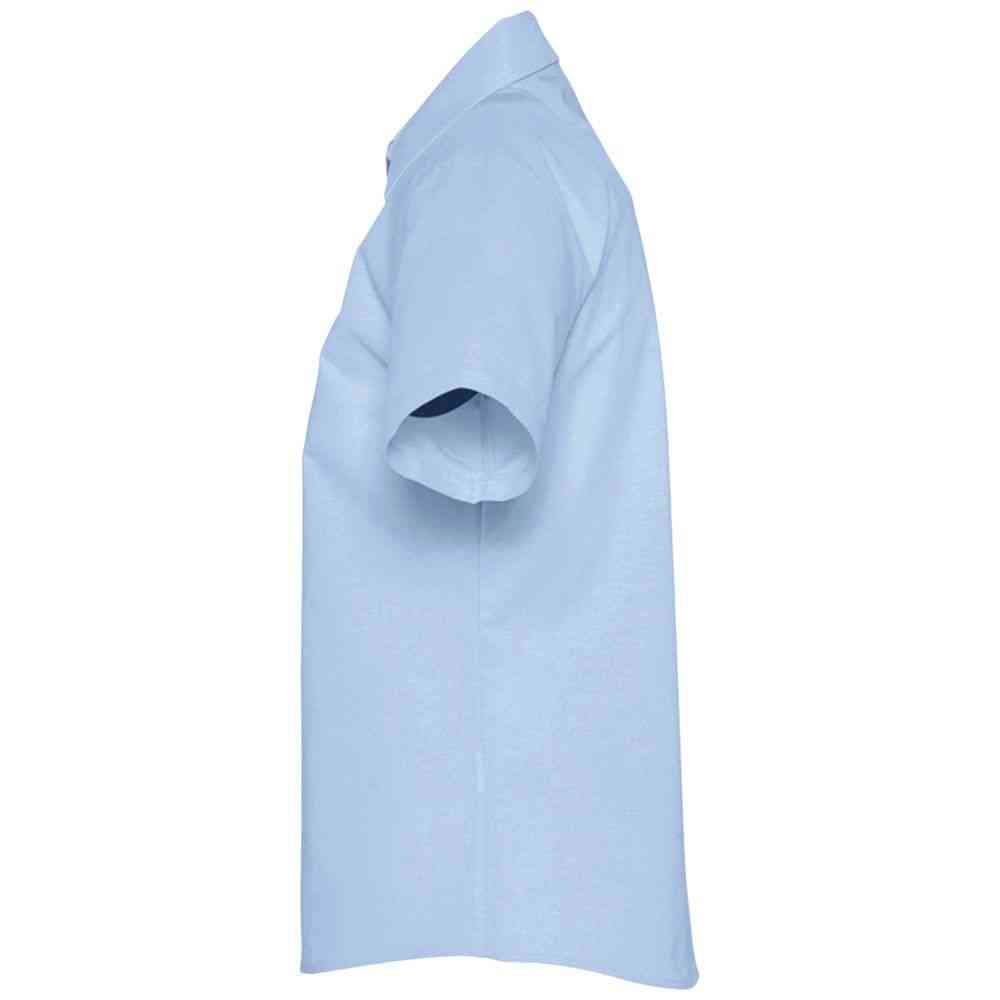 Рубашка женская с коротким рукавом Elite, голубая - 3